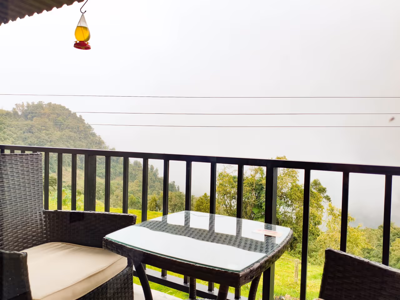 Área exterior con vistas espectaculares